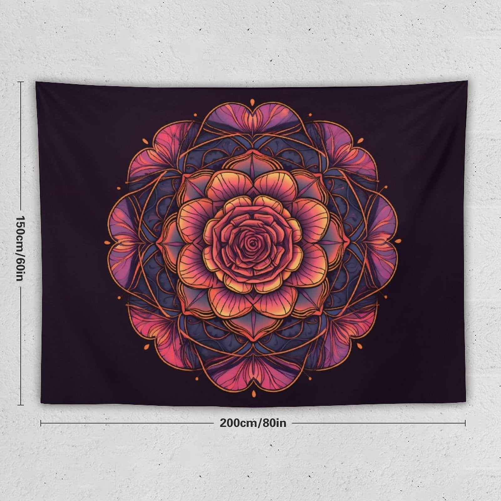 Tapiz de pared de rosas