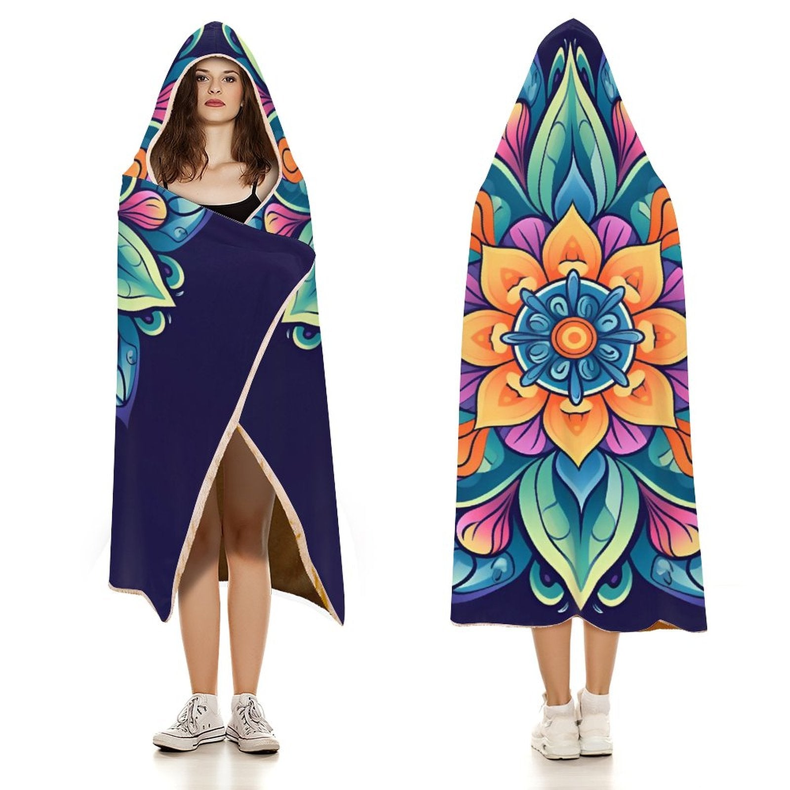 Flower Hooded Blanket