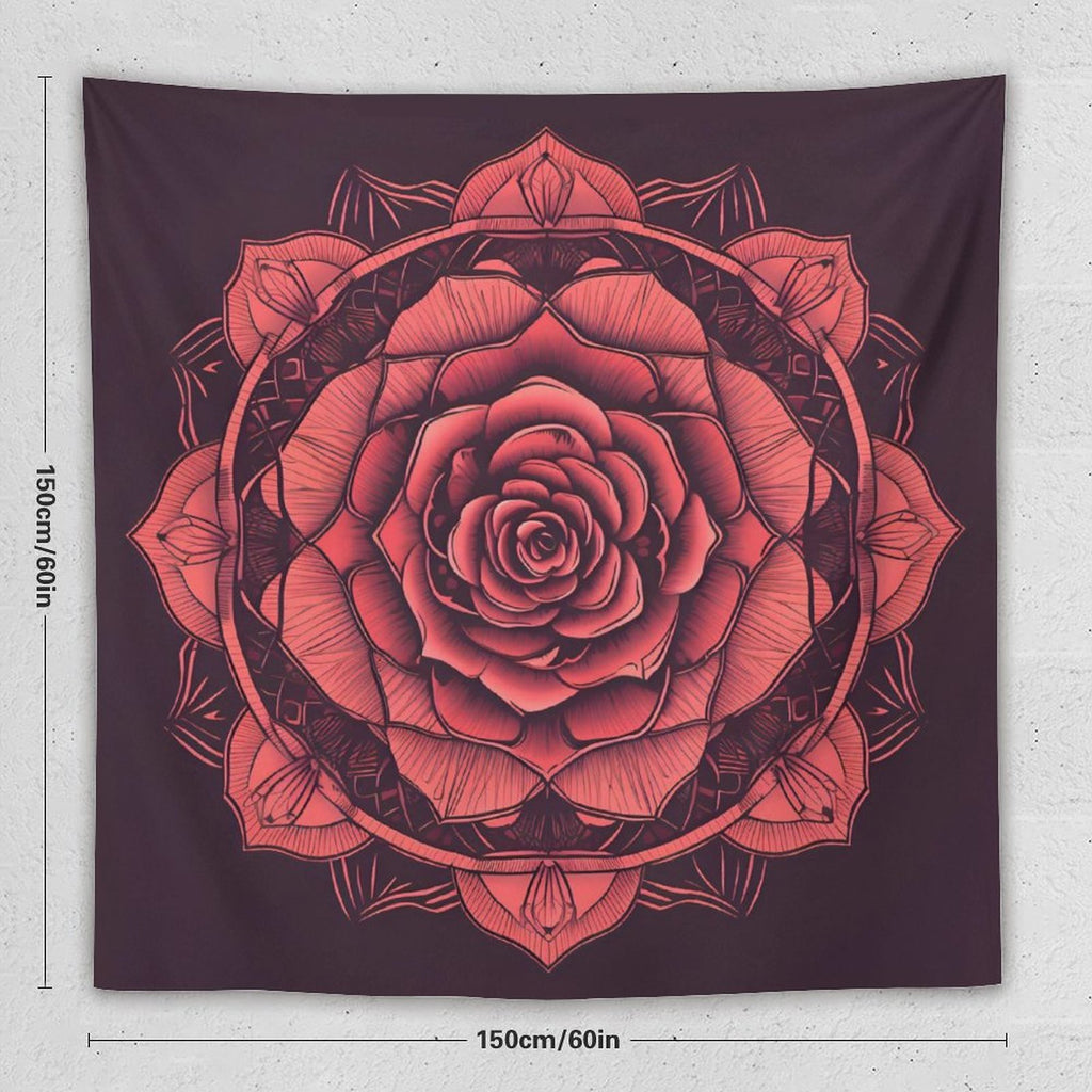 Tapiz de pared de rosas