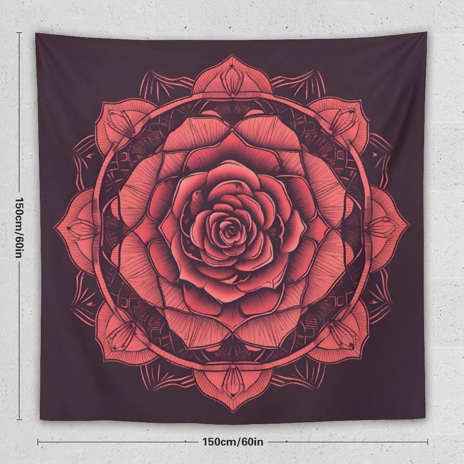 Tapiz de pared de rosas