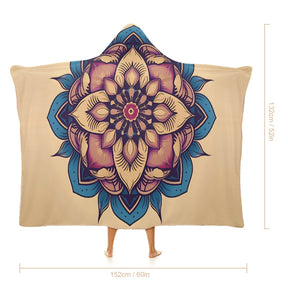 Lotus Hooded Blanket