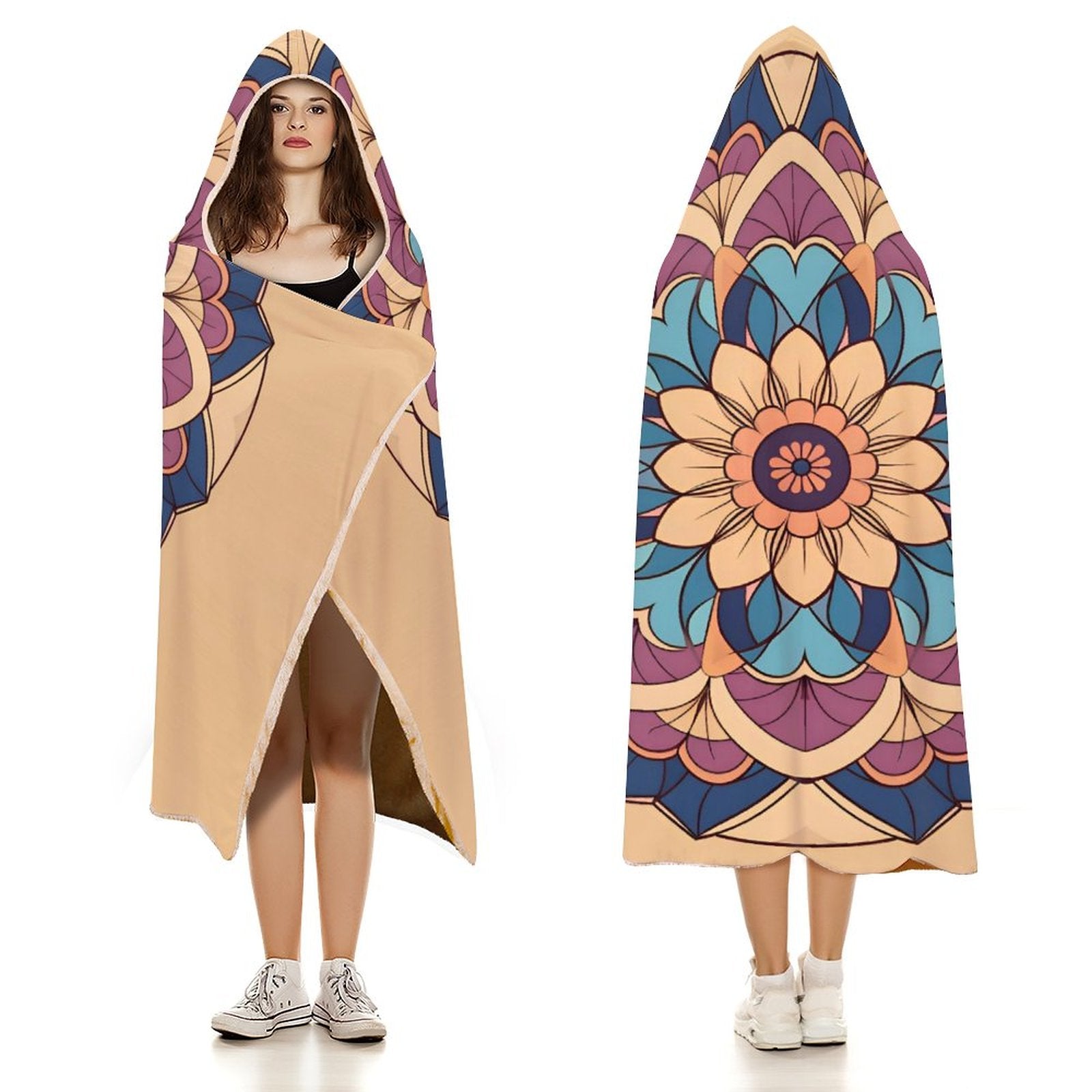 Manta con capucha Lotus