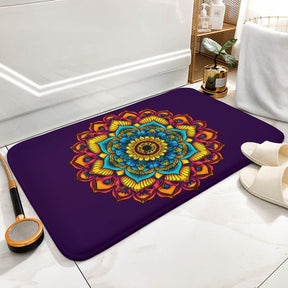 Sunflower Coral Velvet Rug