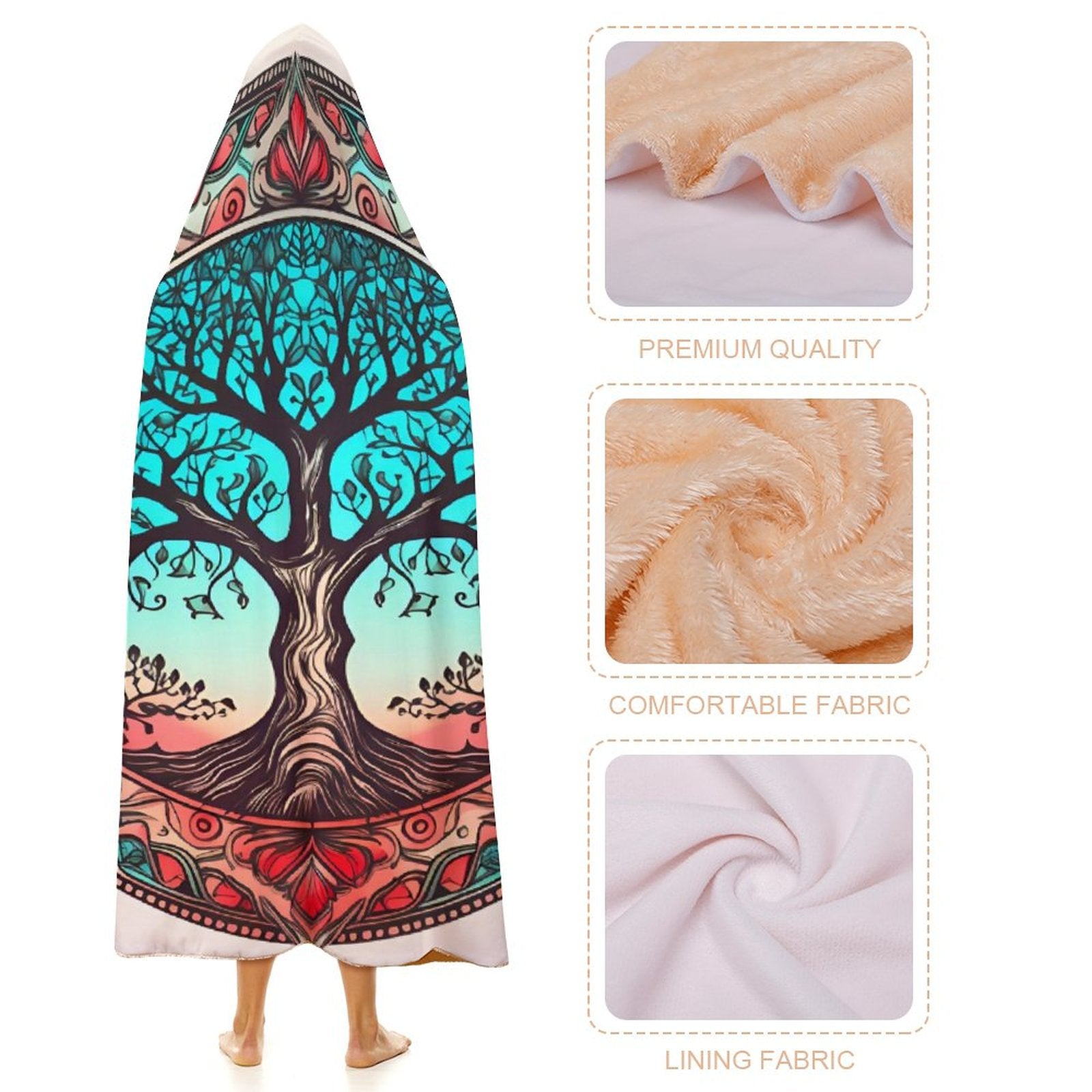 Tree Hooded Blanket