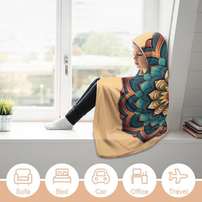 Lotus Hooded Blanket