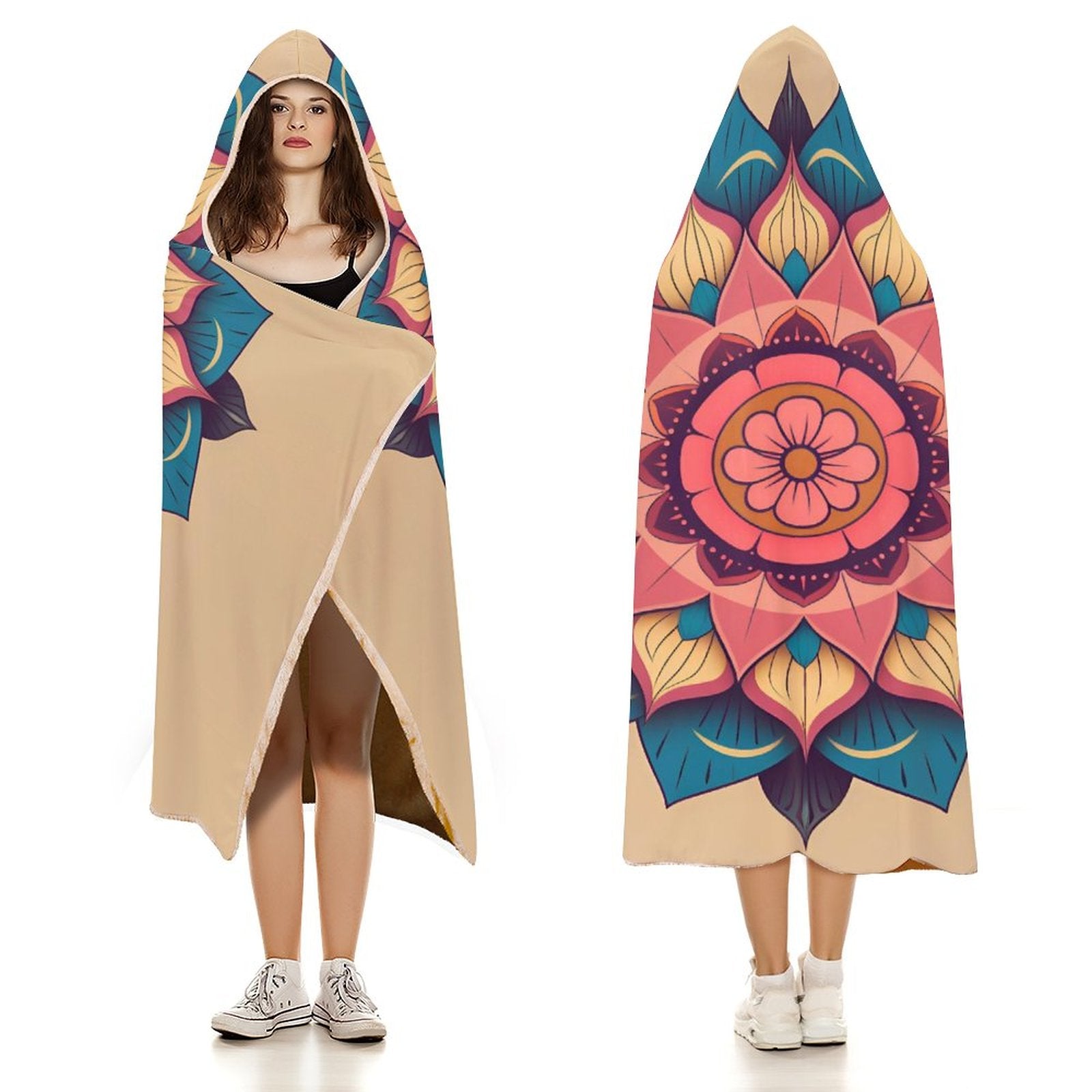 Manta con capucha Lotus