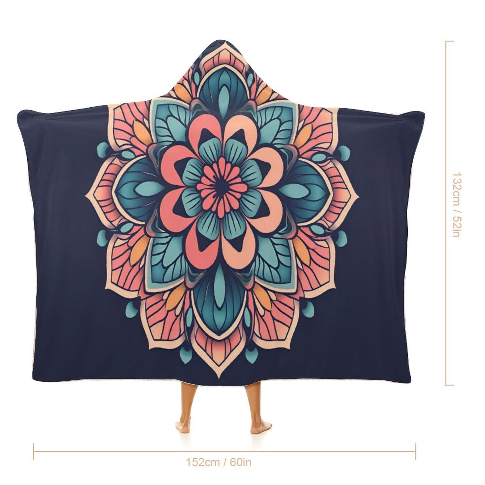 Flower Hooded Blanket