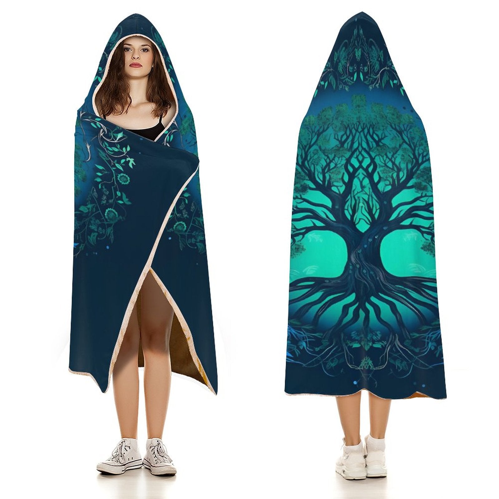 Tree Hooded Blanket