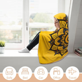 Sunflower Hooded Blanket