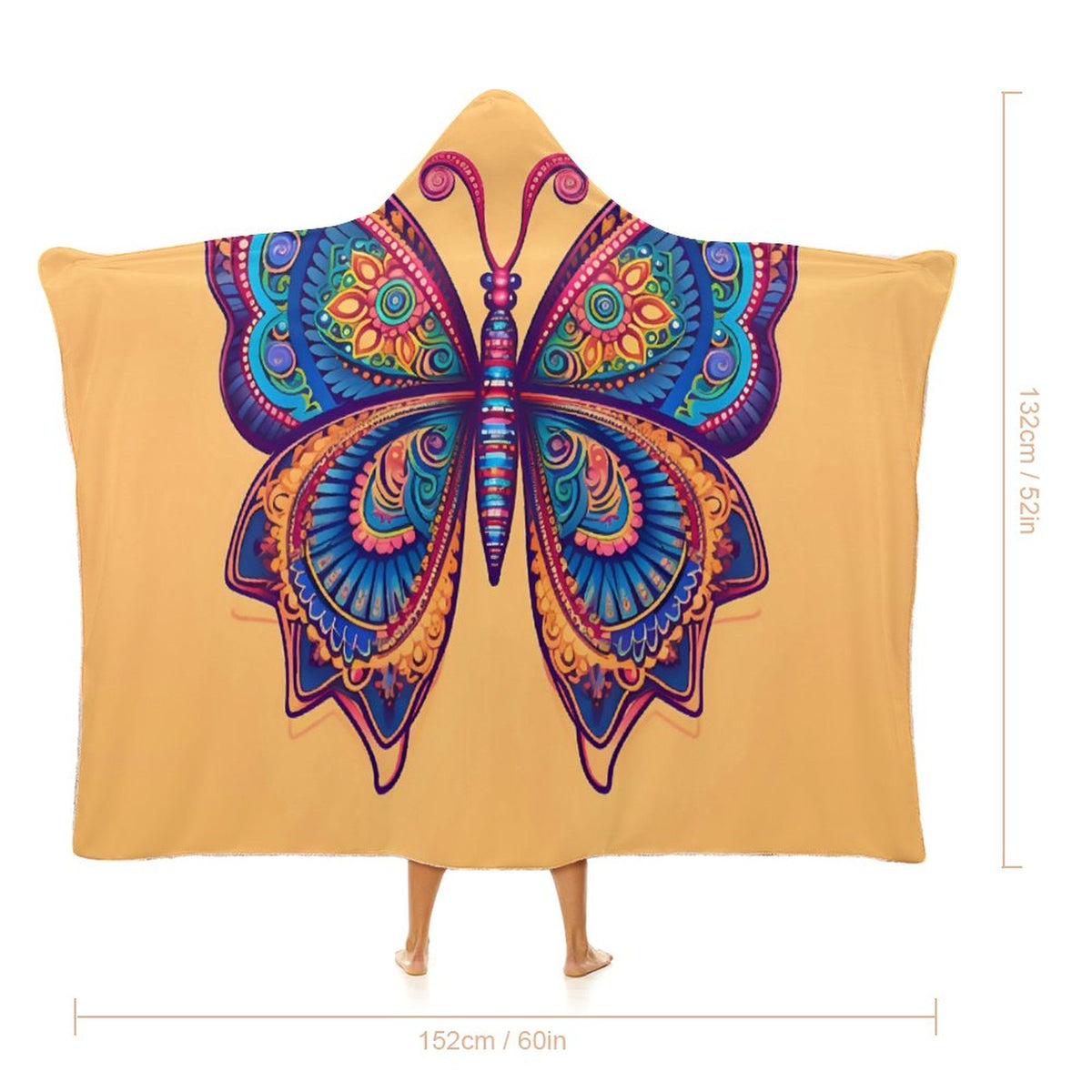 Butterfly Hooded Blanket