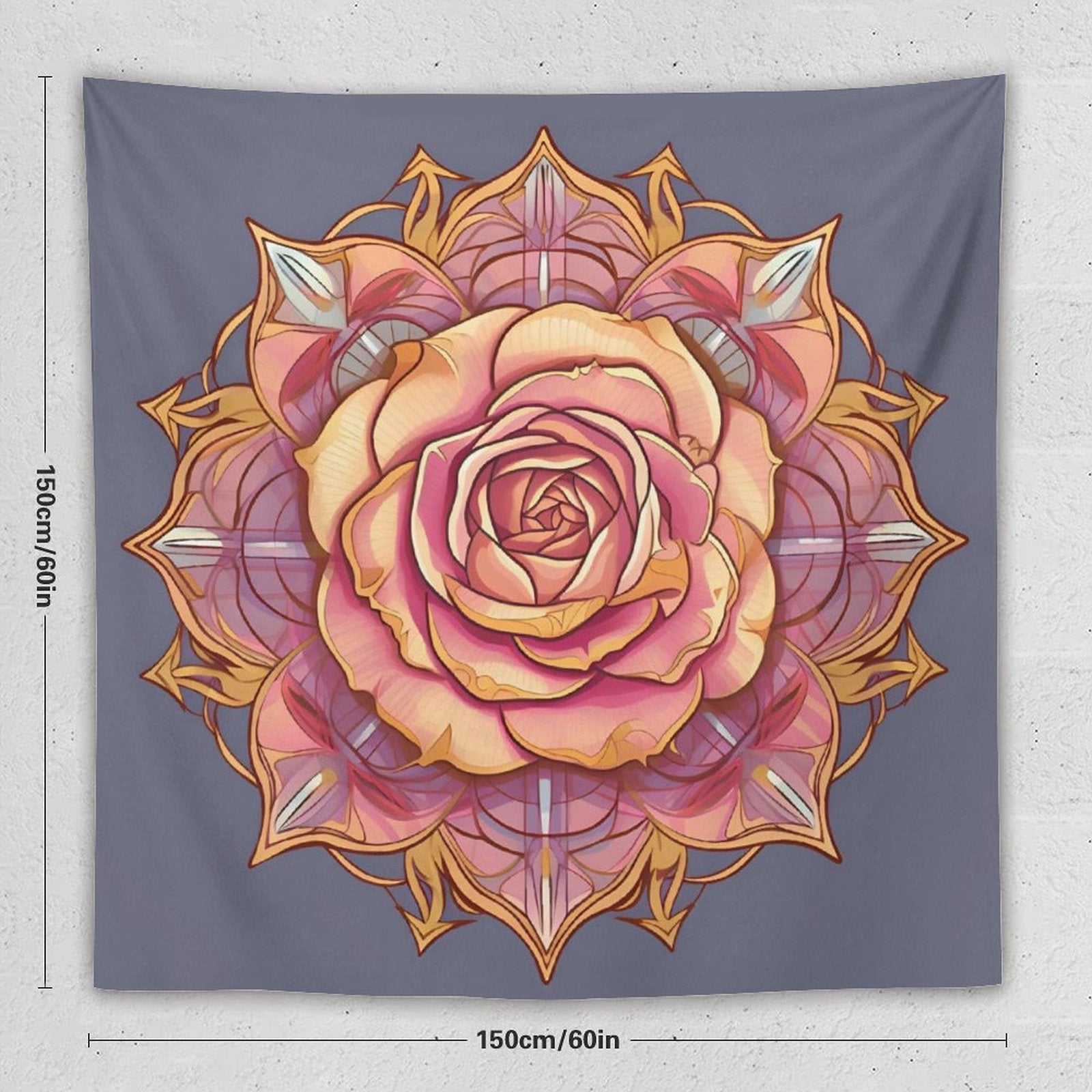 Tapiz de pared de rosas