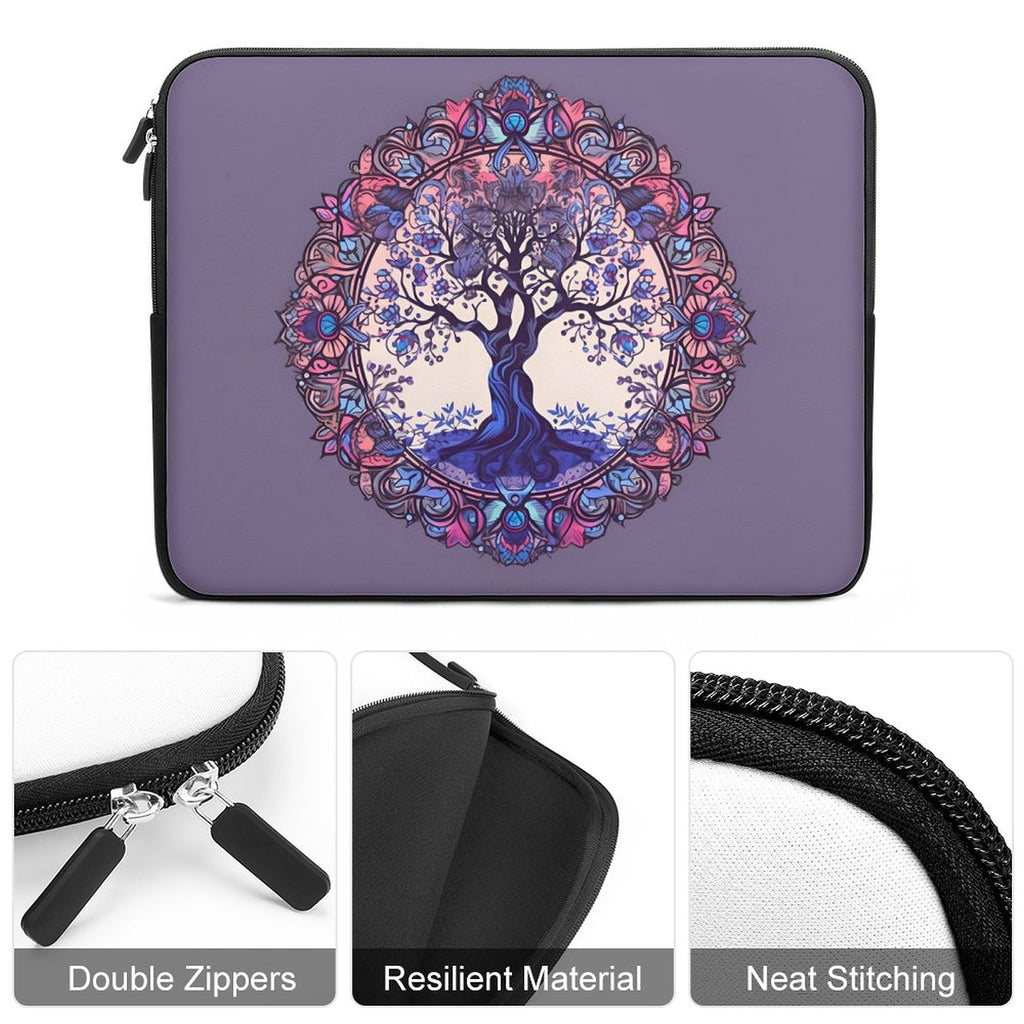 Funda para portátil con diseño de árbol