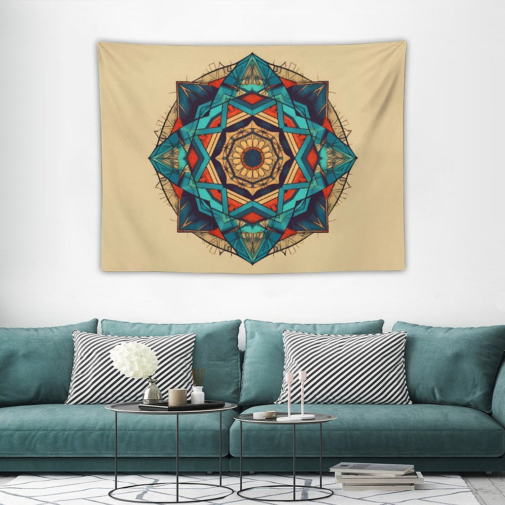 Tapiz geométrico de pared