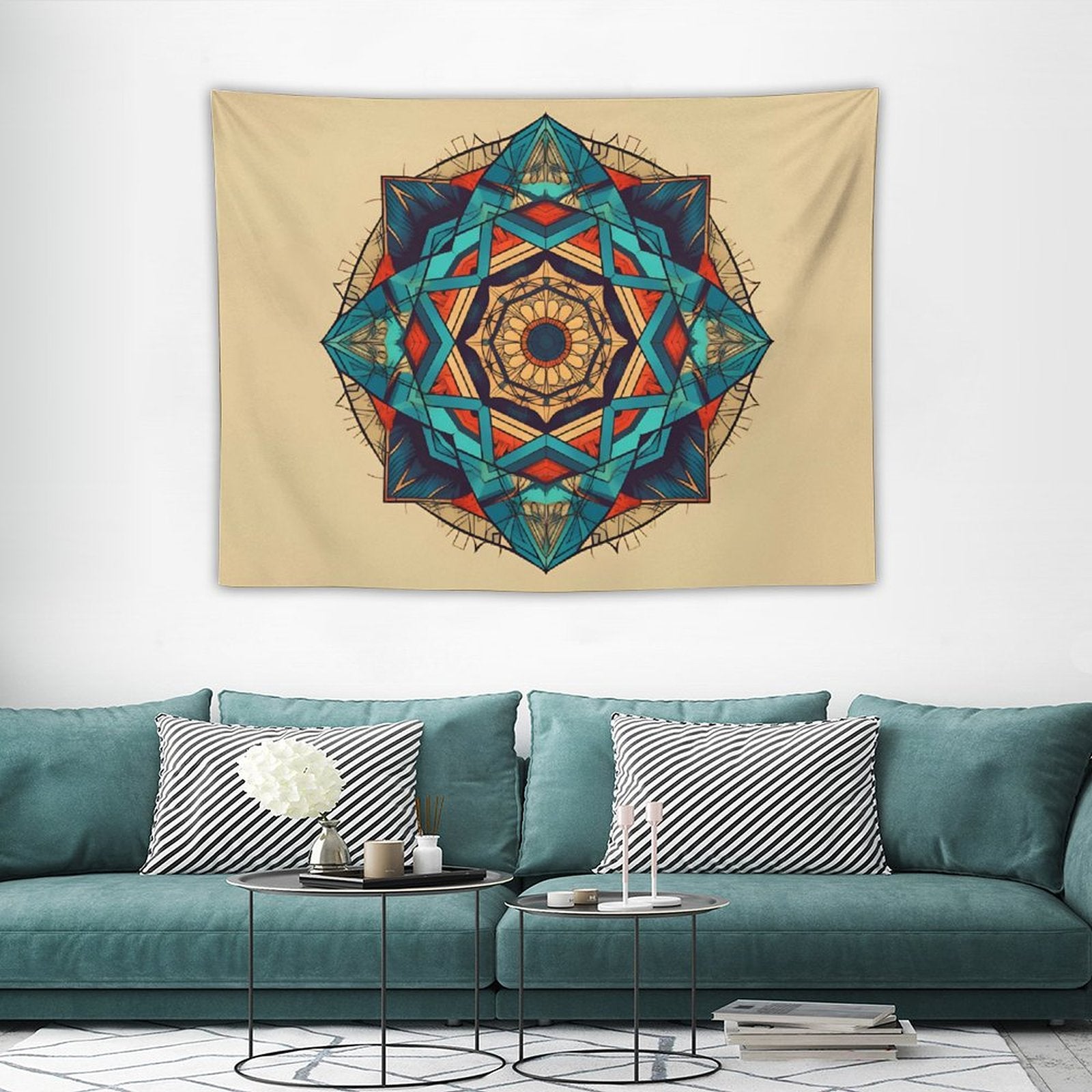 Tapiz geométrico de pared
