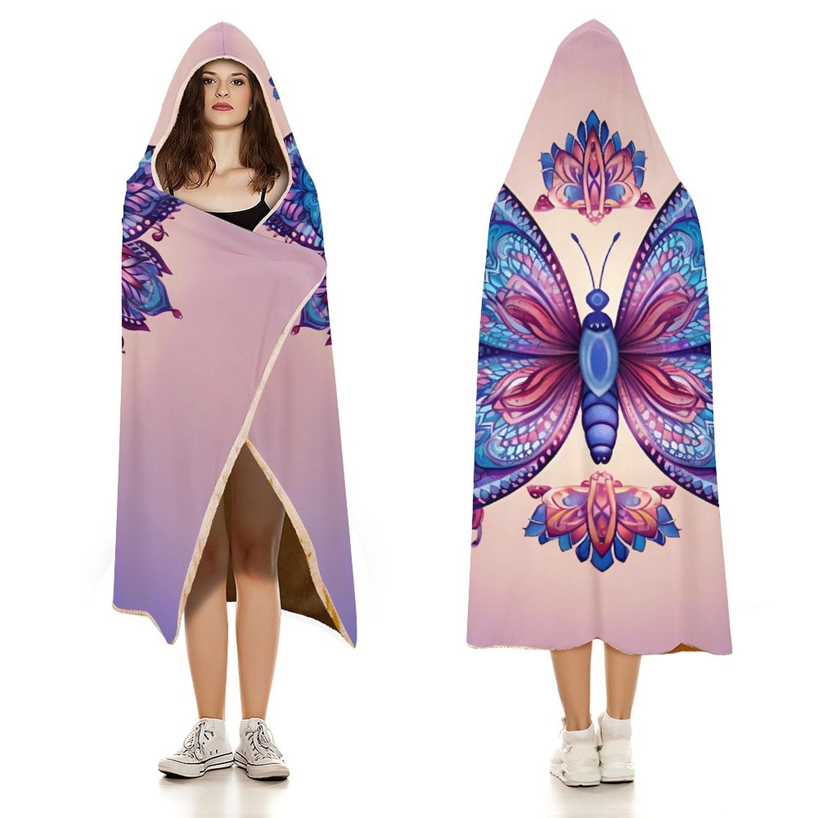 Butterfly Hooded Blanket