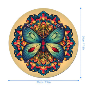 Butterfly Round Mouse Pad