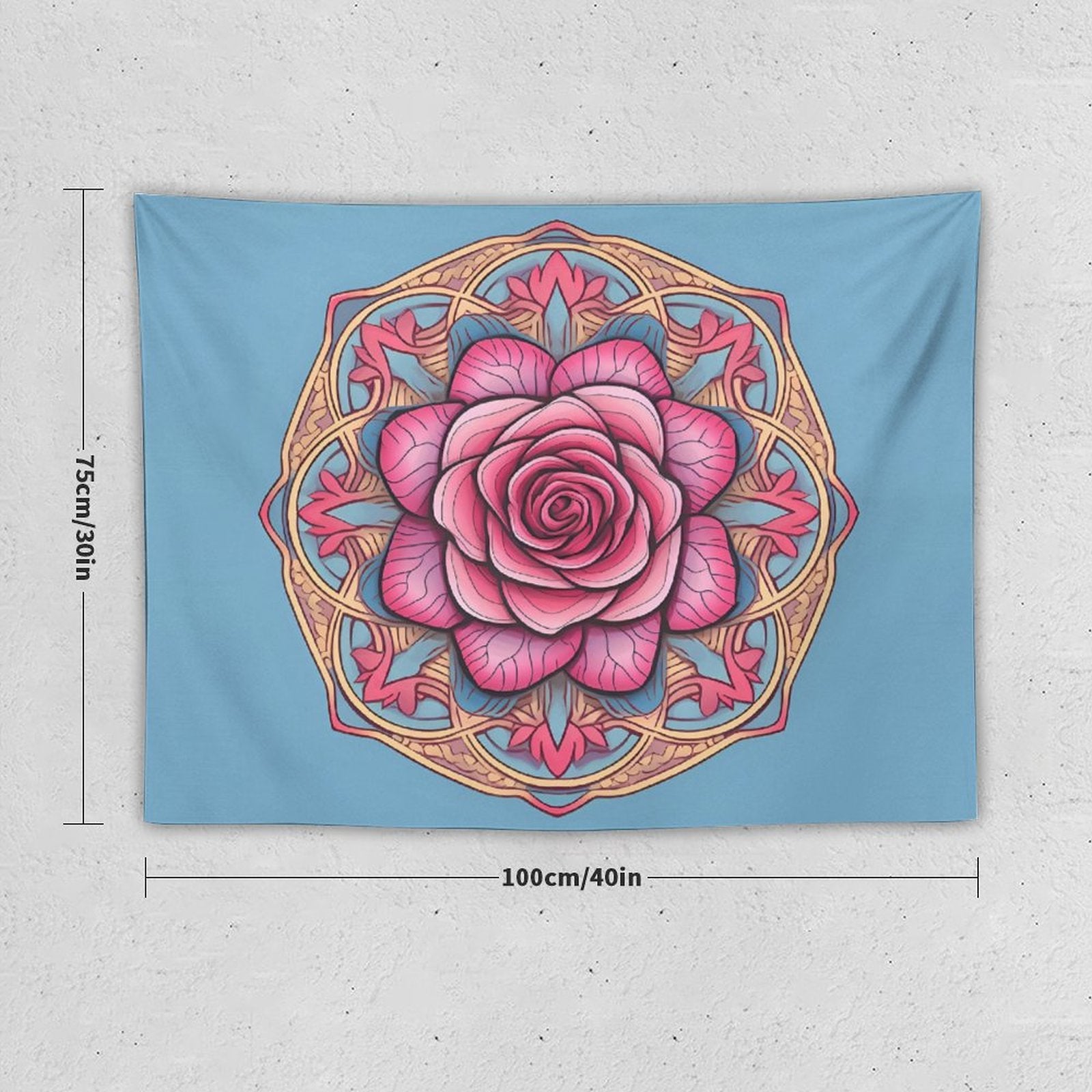 Tapiz de pared de rosas