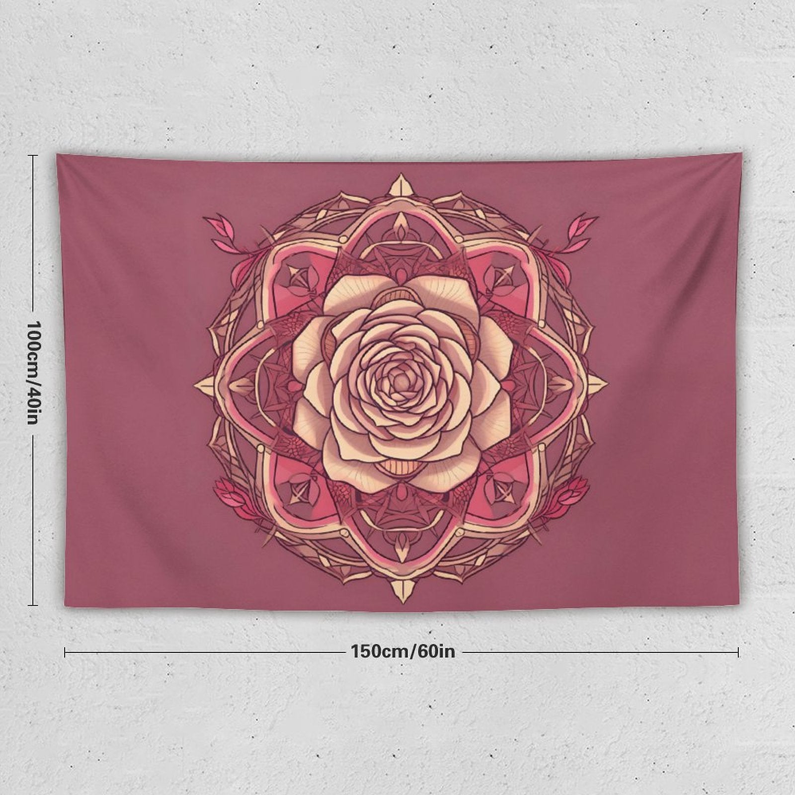 Tapiz de pared de rosas