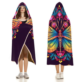 Butterfly Hooded Blanket