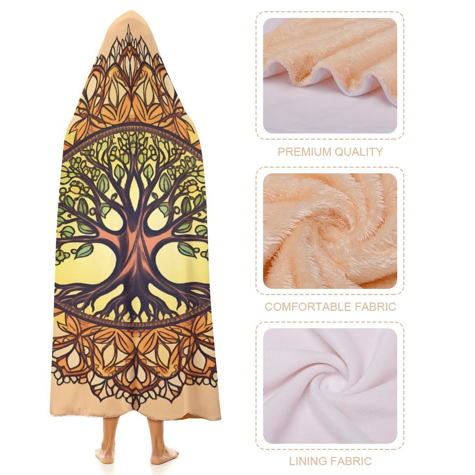 Tree Hooded Blanket