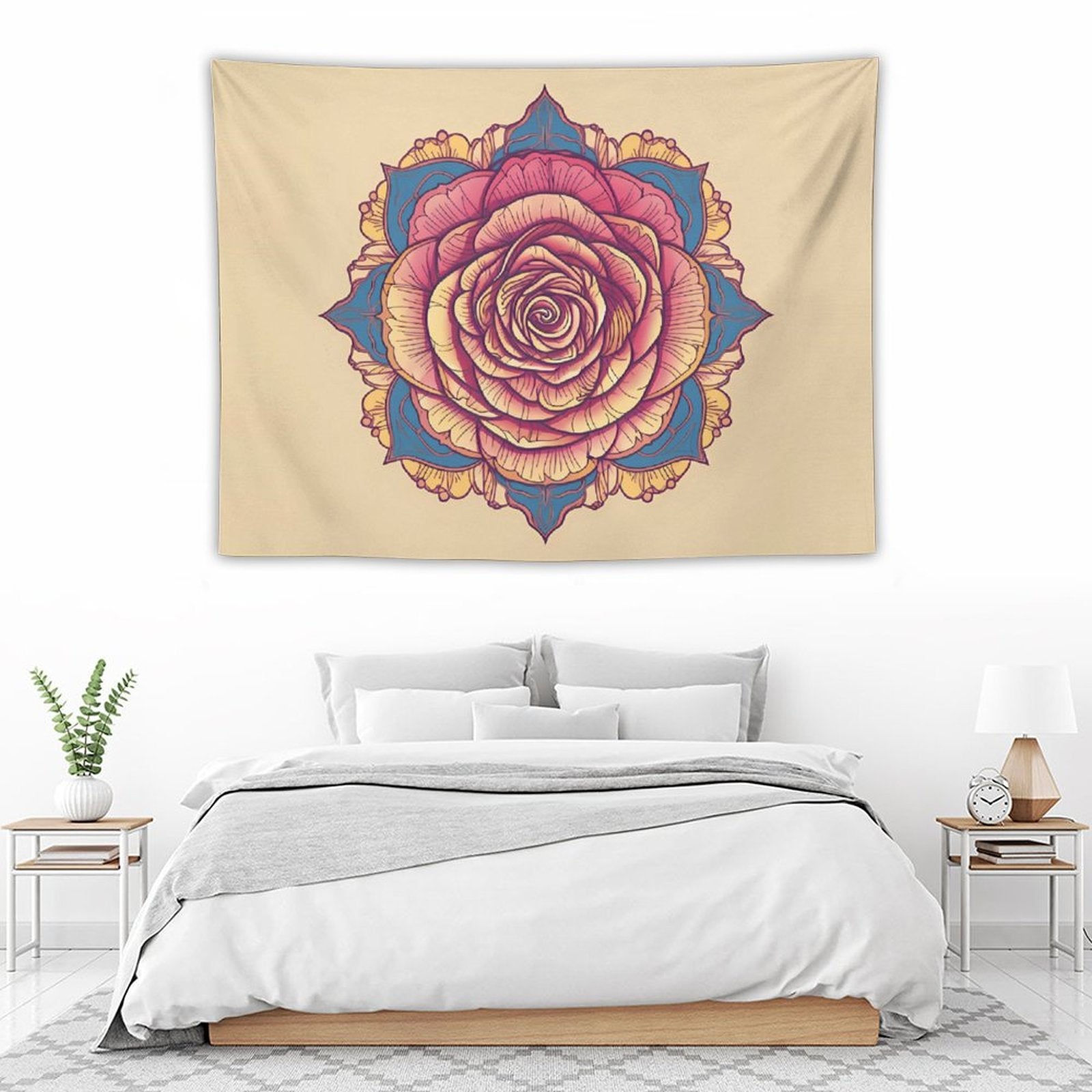 Tapiz de pared de rosas