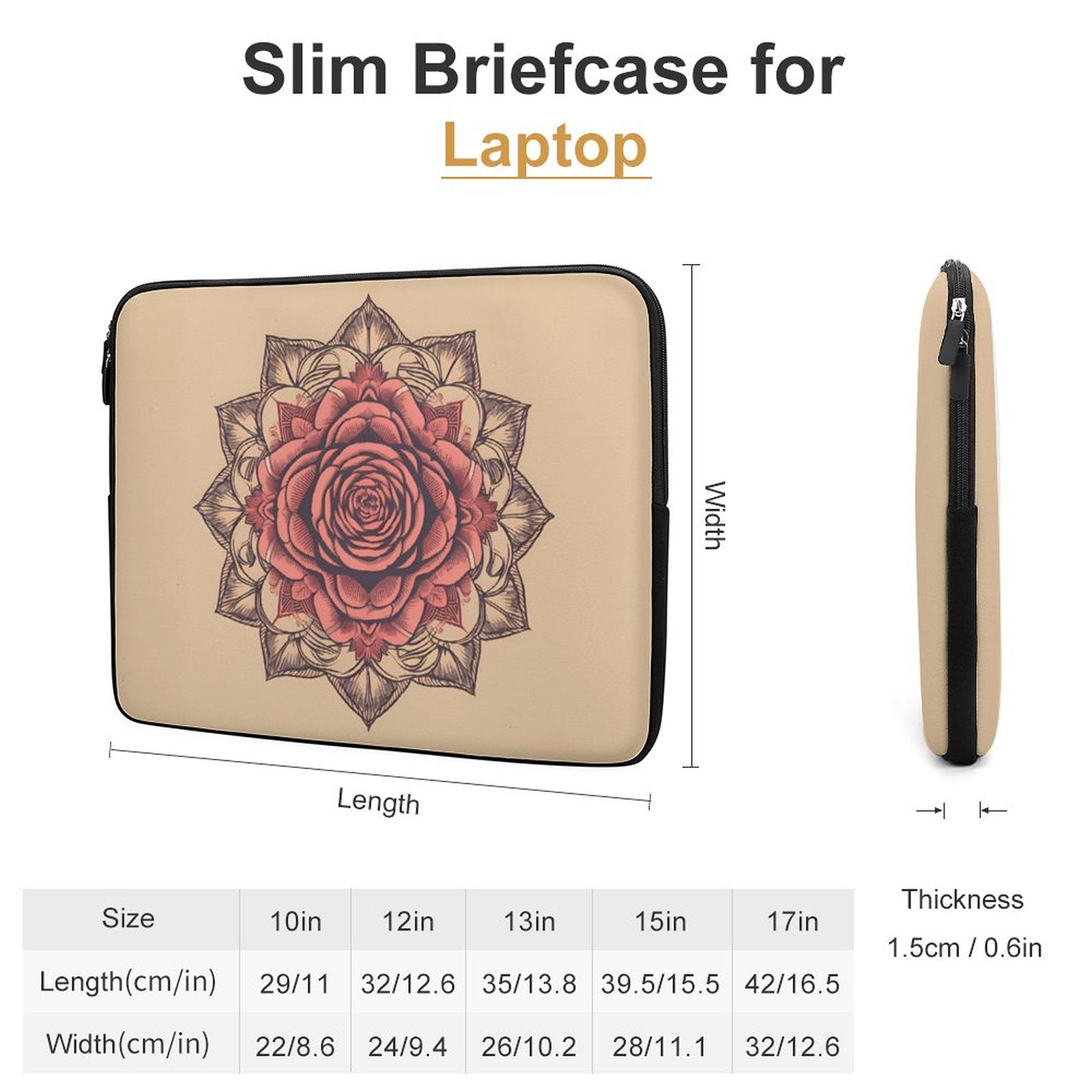 Rose Laptop Sleeve