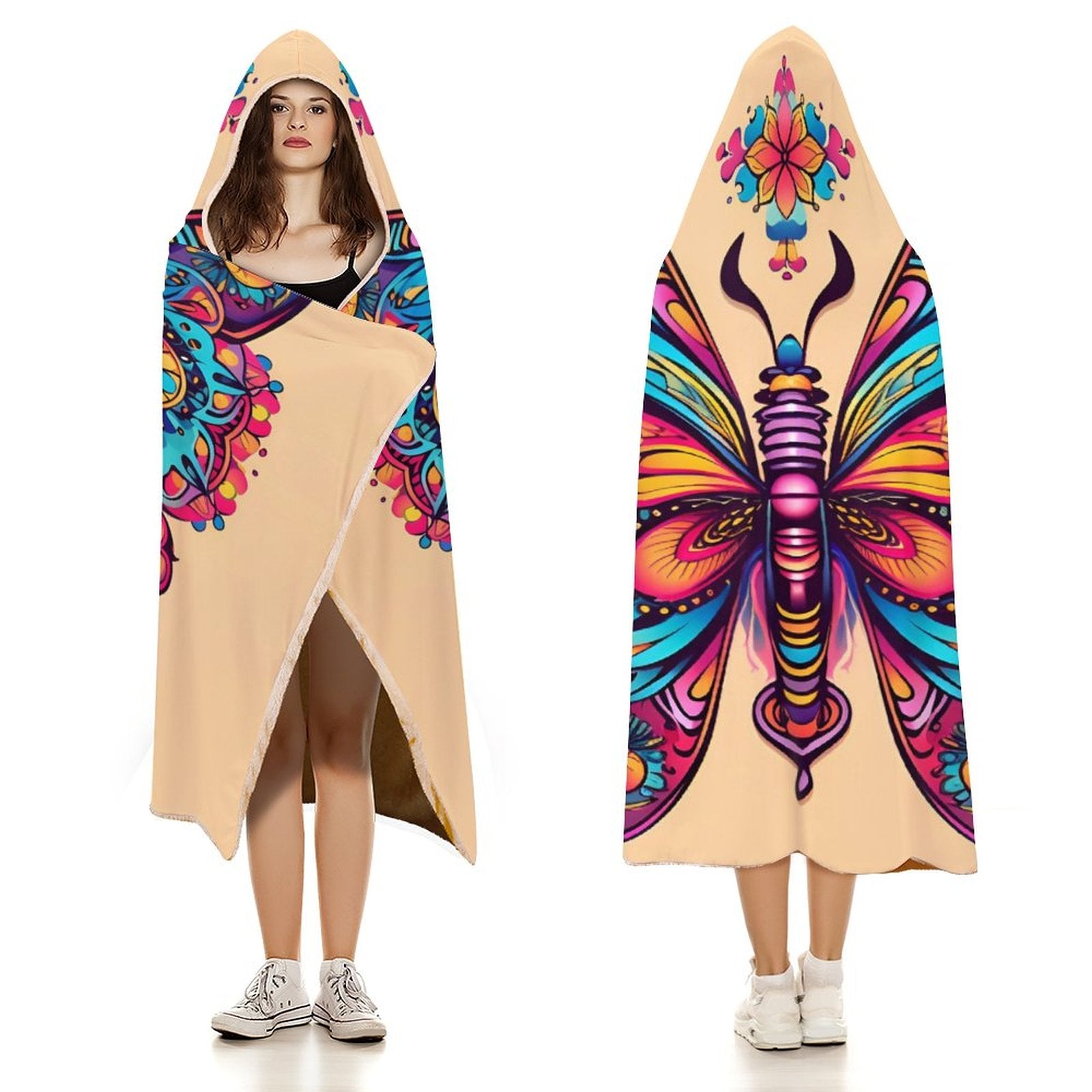 Butterfly Hooded Blanket