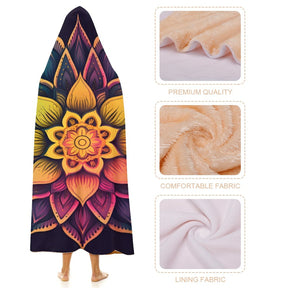 Lotus Hooded Blanket