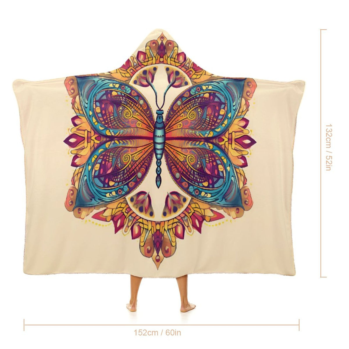 Butterfly Hooded Blanket