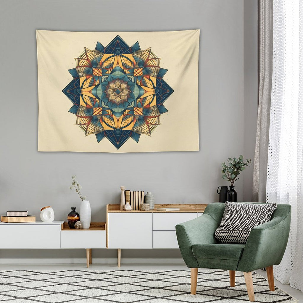 Tapiz geométrico de pared