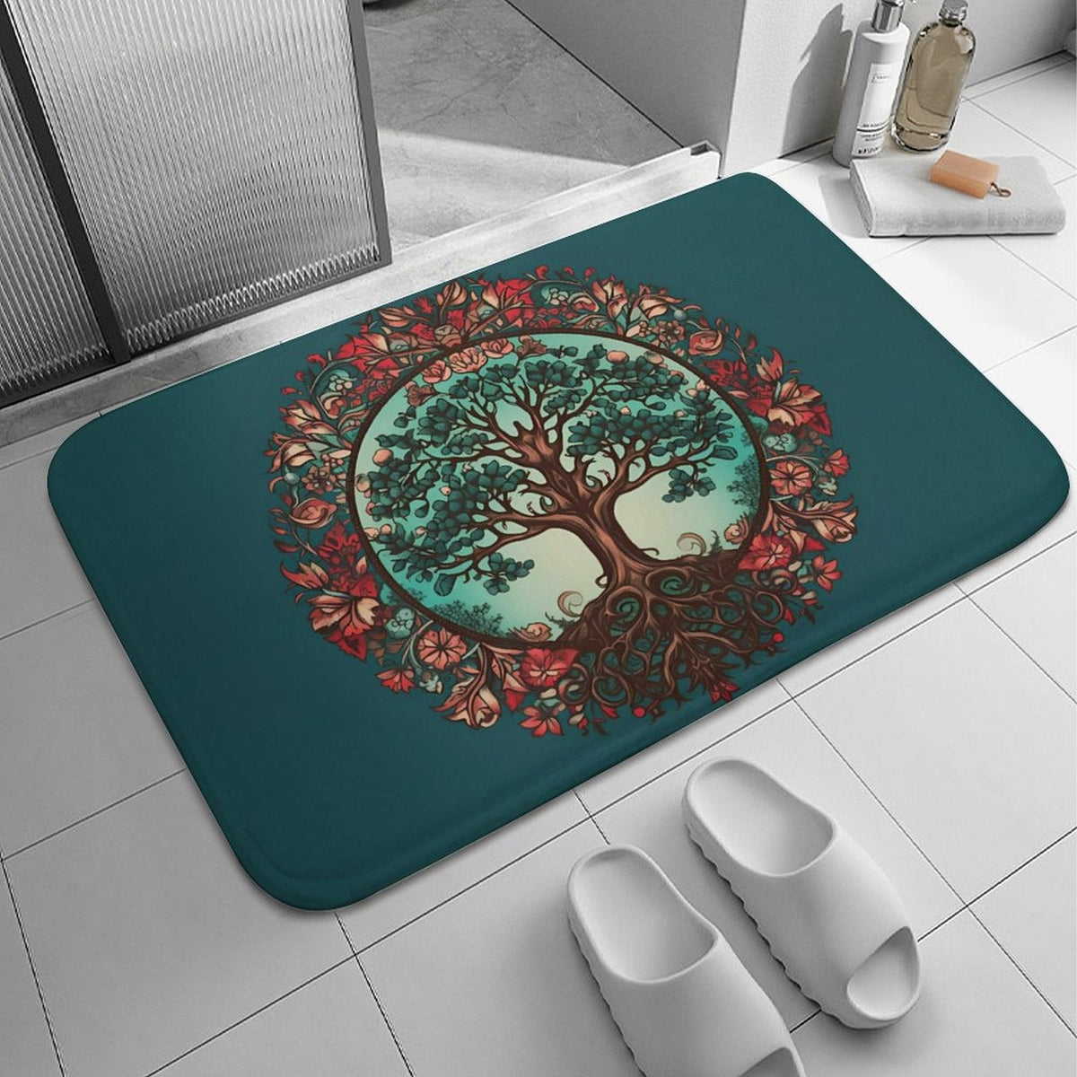 Tree Coral Velvet Rug