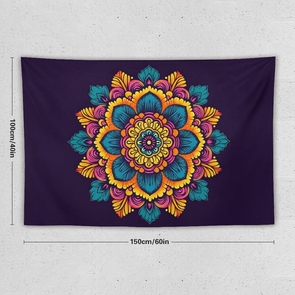 Tapiz de pared de flores