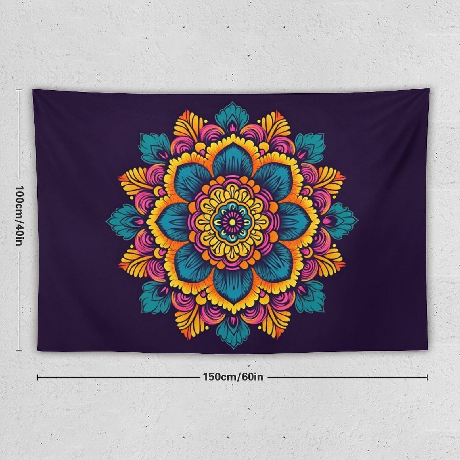 Tapiz de pared de flores