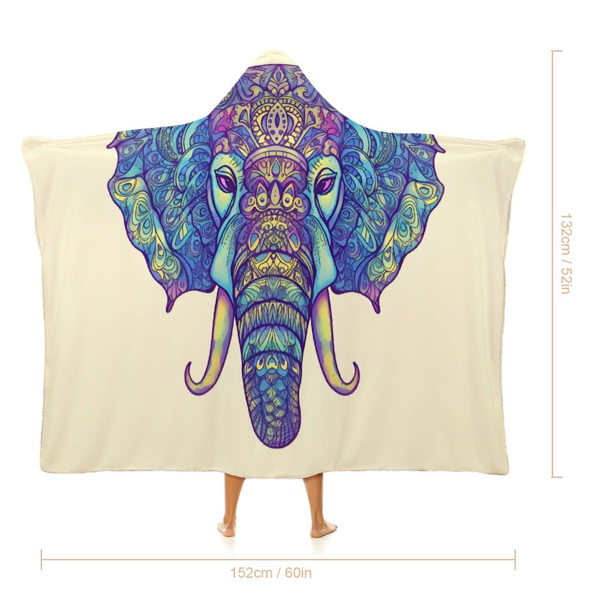 Elephant Hooded Blanket