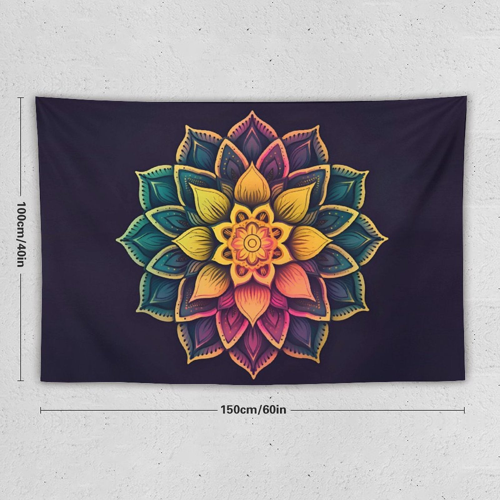 Tapiz de pared de loto