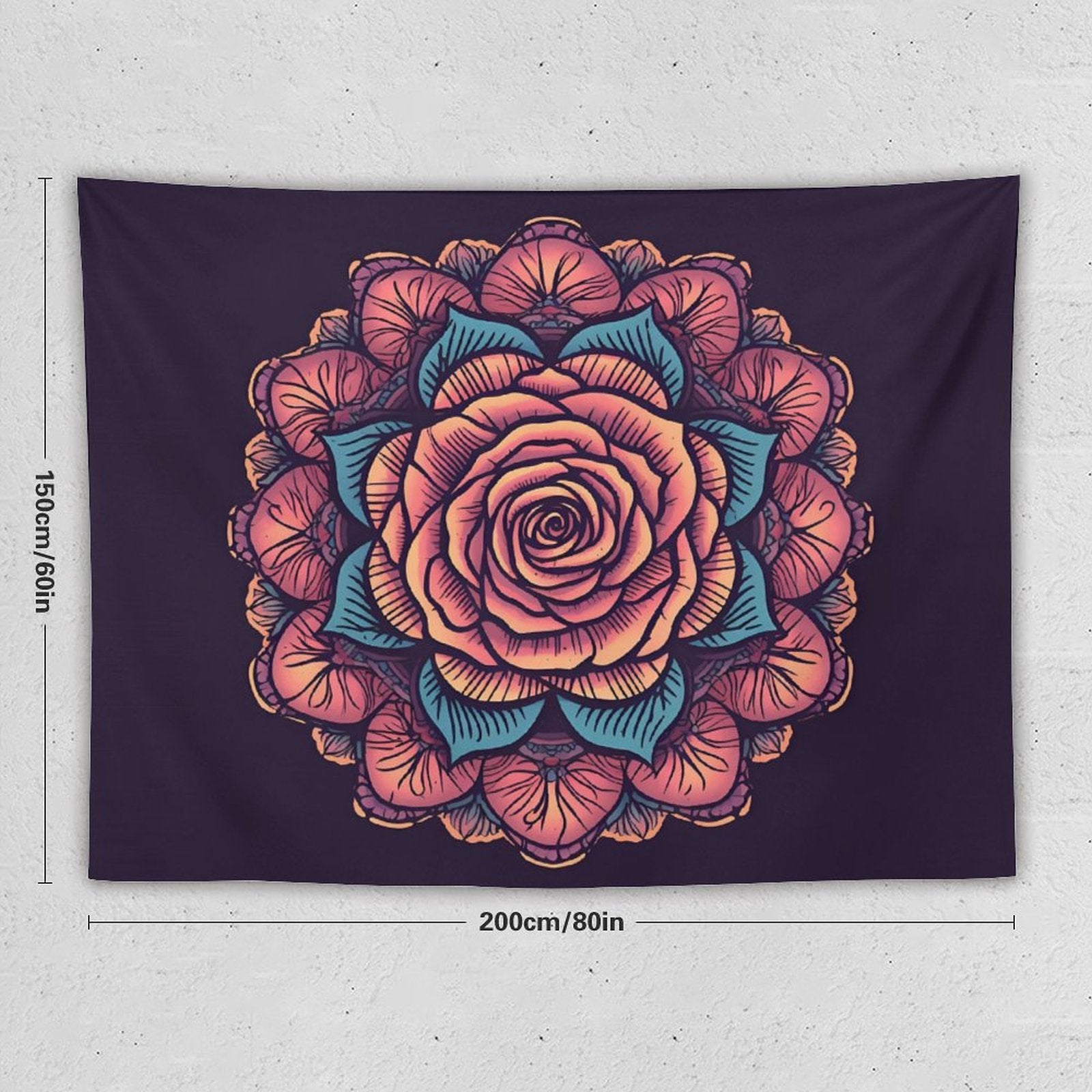 Rose Wall Tapestry