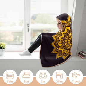 Sunflower Hooded Blanket