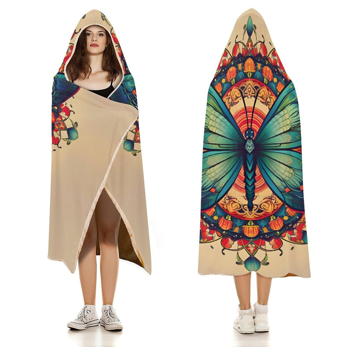 Butterfly Hooded Blanket