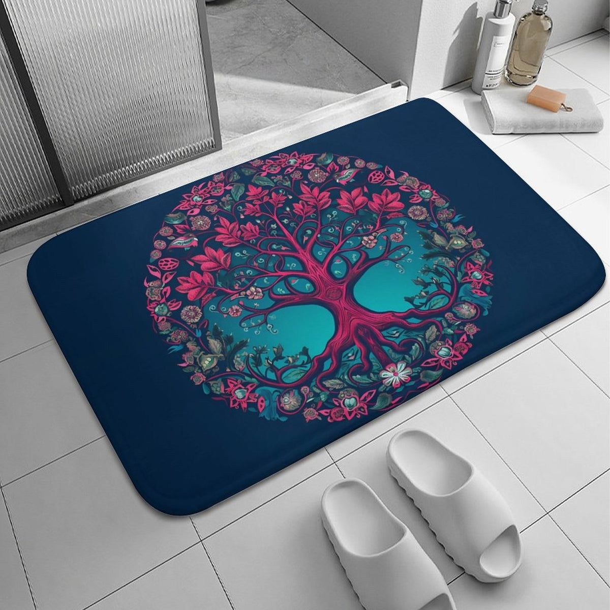 Tree Coral Velvet Rug