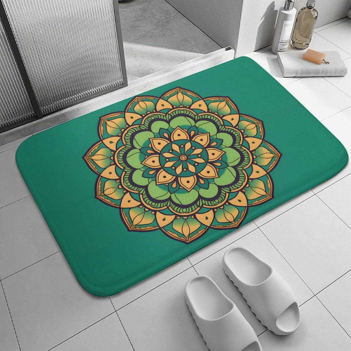 Lotus Coral Velvet Rug