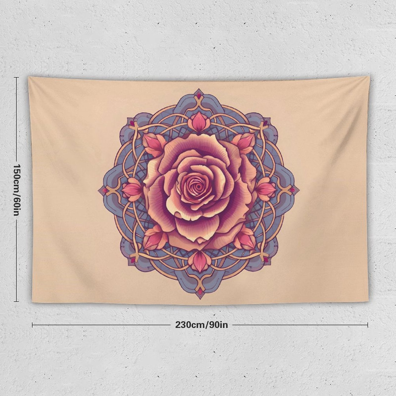 Tapiz de pared de rosas