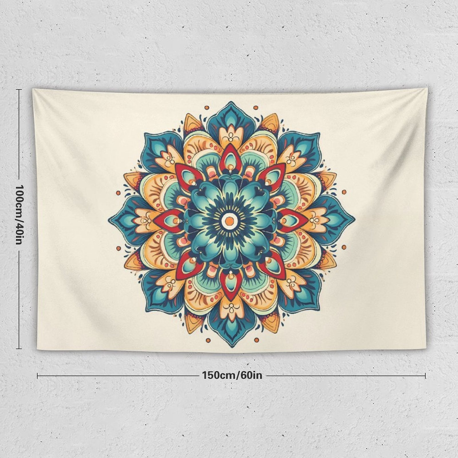 Tapiz de pared de flores