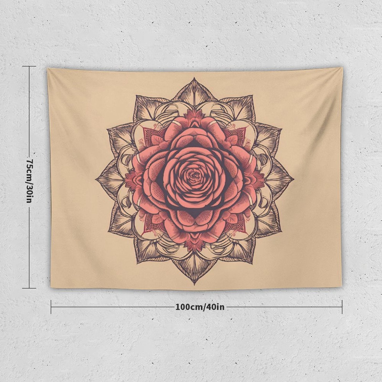 Tapiz de pared de rosas