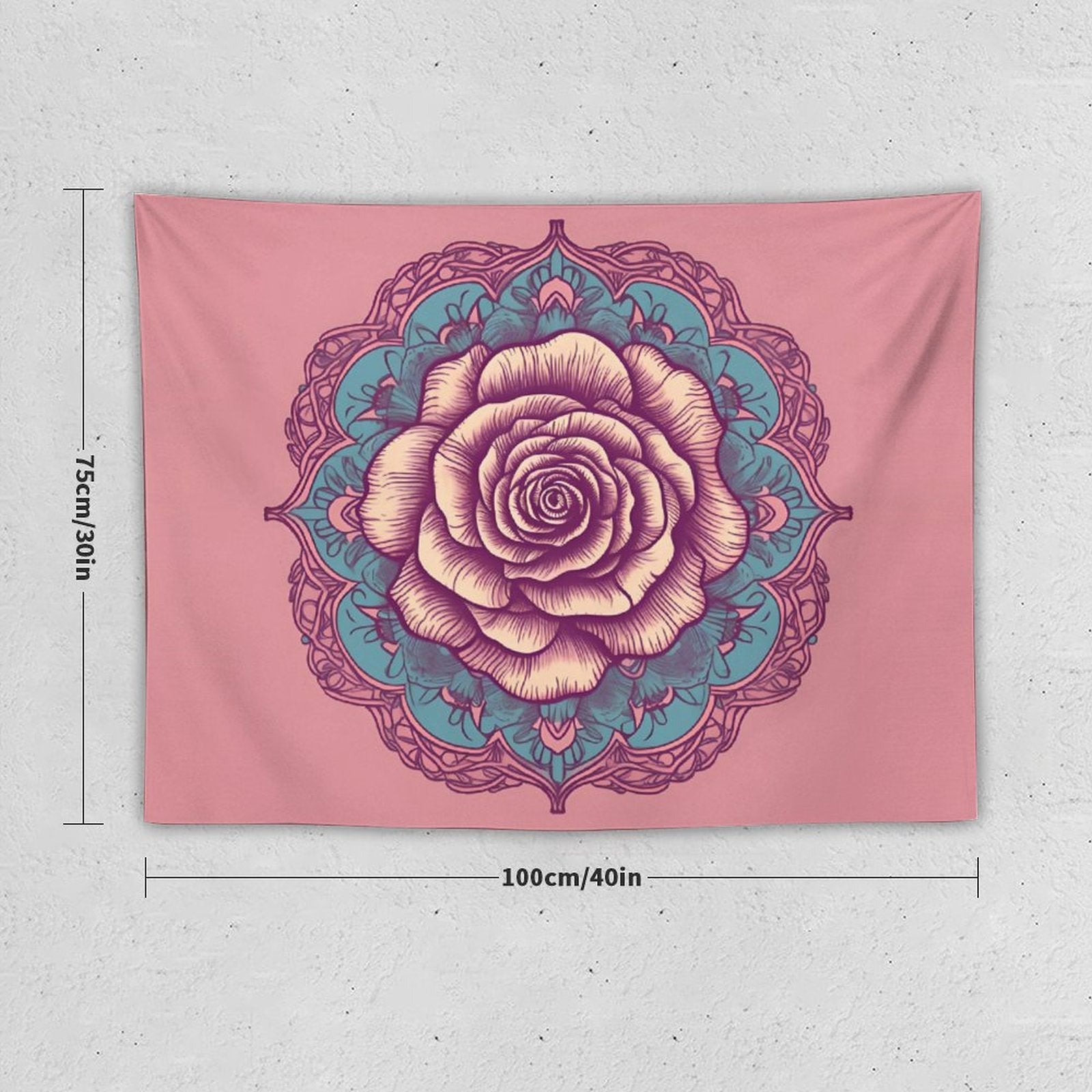 Tapiz de pared de rosas