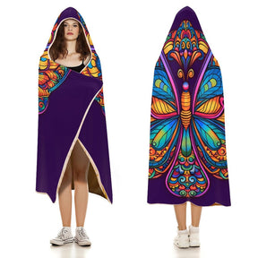 Butterfly Hooded Blanket