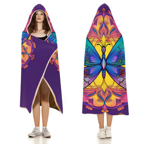 Butterfly Hooded Blanket