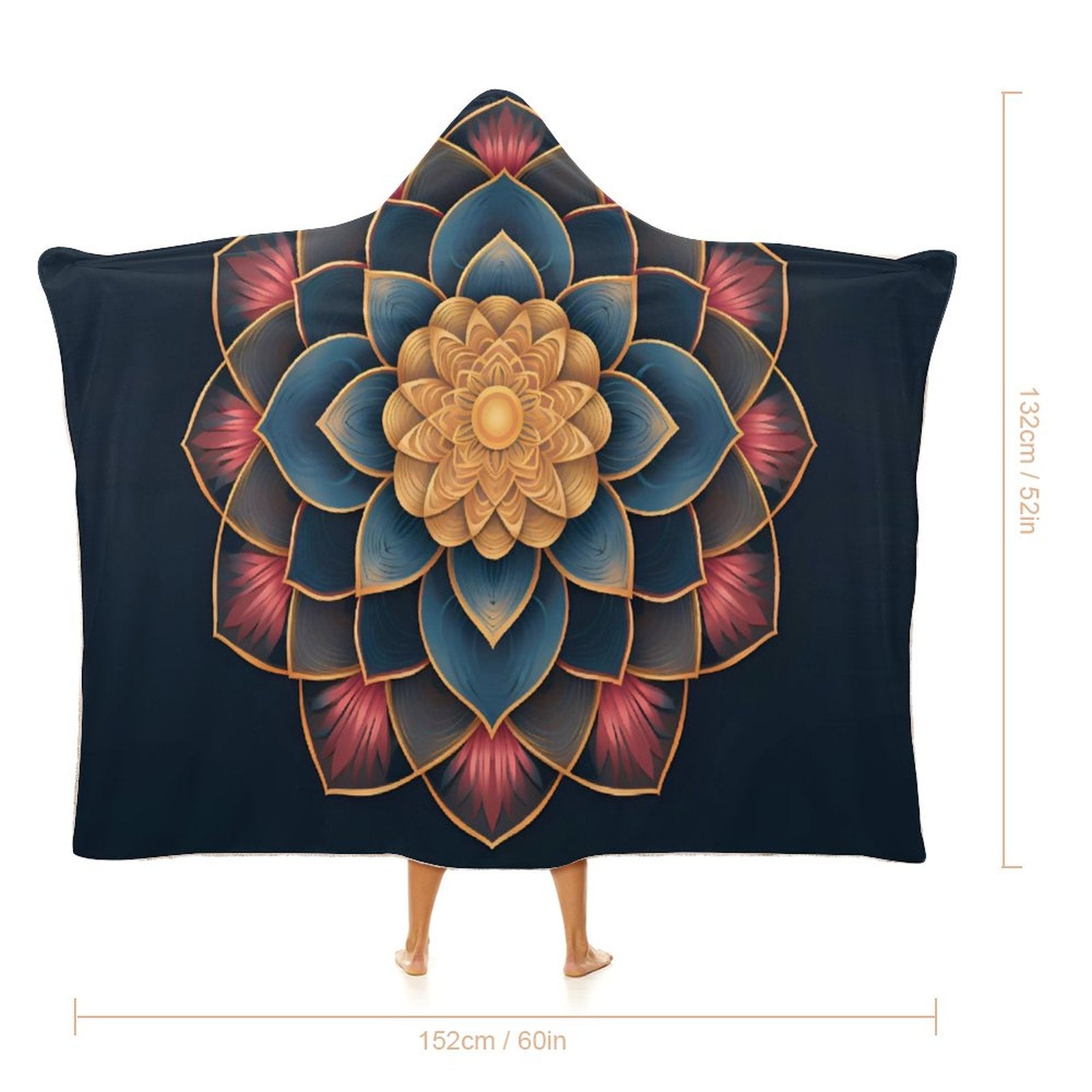 Manta con capucha Lotus