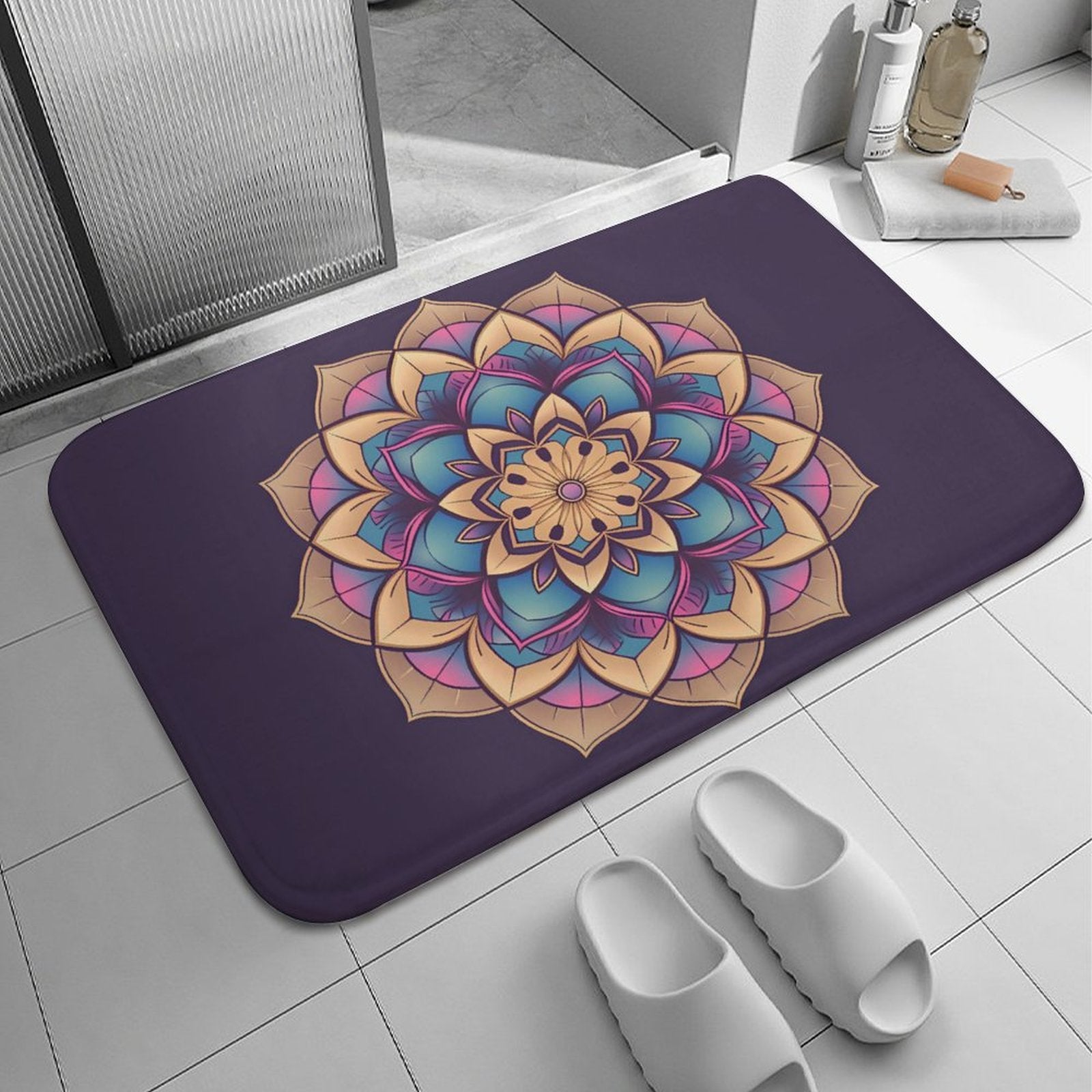 Lotus Coral Velvet Rug