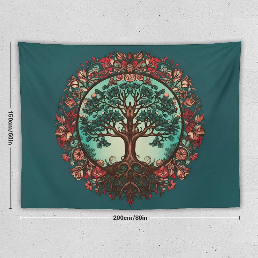 Tapiz de pared de árbol