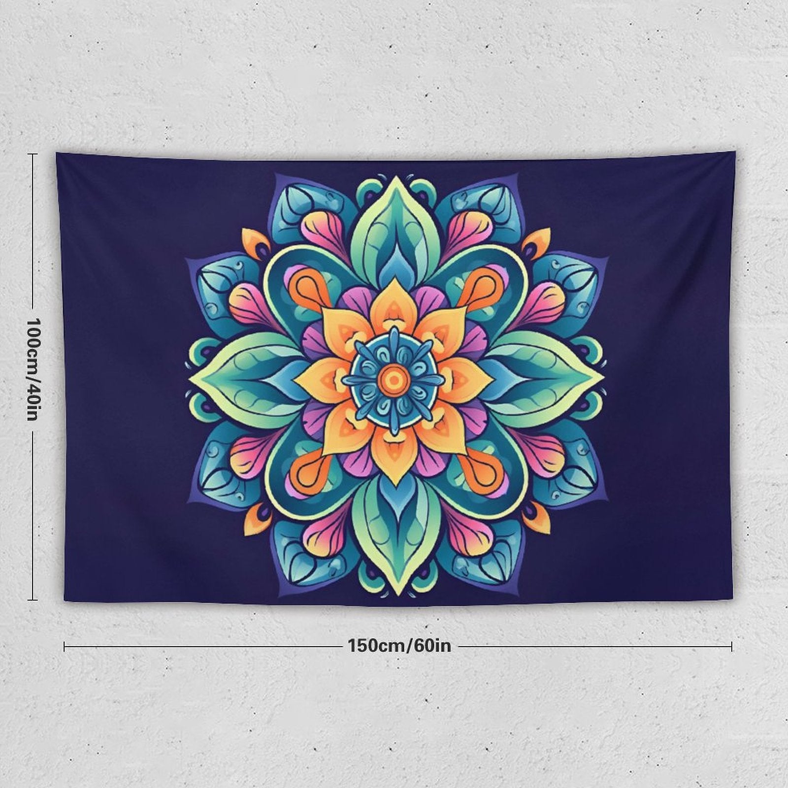 Tapiz de pared de flores